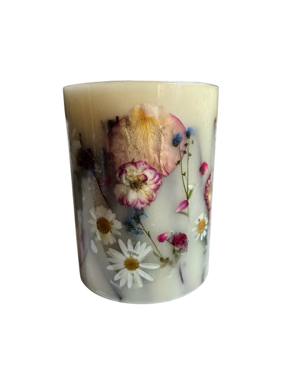 Rosy Rings NWOT Apricot Rose Pillar Candle - Apricot Rose - Picture 3 of 6